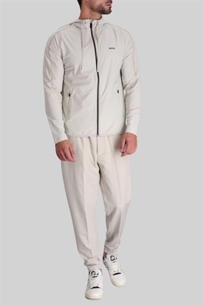 Boss Marka Logo Detaylı Regular Fit Erkek Spor Ceket Krem 271