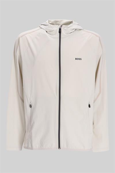 Boss Marka Logo Detaylı Regular Fit Erkek Spor Ceket Krem 271