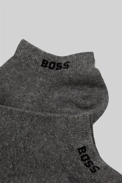 Boss Marka Logolu Dört Mevsim Erkek Çorap Gri