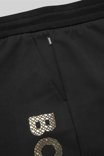 Boss Marka Logolu Erkek Spor Pantolon Siyah