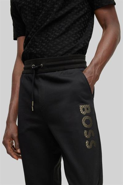 Boss Marka Logolu Erkek Spor Pantolon Siyah