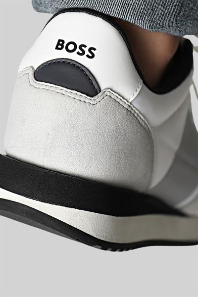 Boss Marka Logolu Kaı Runner Erkek Sneaker Beyaz