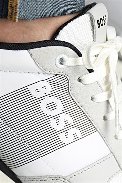 Boss Marka Logolu Kaı Runner Erkek Sneaker Beyaz