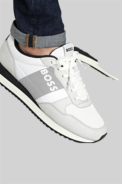 Boss Marka Logolu Kaı Runner Erkek Sneaker Beyaz