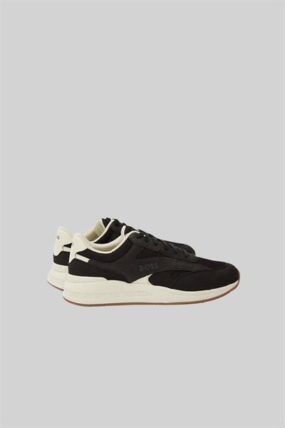 Boss Marka Logolu Kurt Runn Erkek Sneaker Siyah