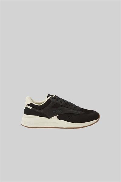 Boss Marka Logolu Kurt Runn Erkek Sneaker Siyah