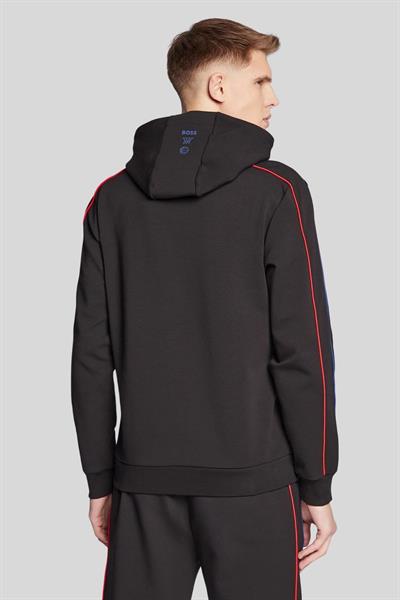 Boss Marka Logolu NBA Nakışlı Erkek Sweatshirt Siyah