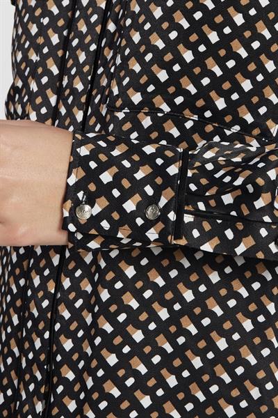 Boss Monogram Desenli Regular Fit Kadın Gömlek Çok Renkli 960