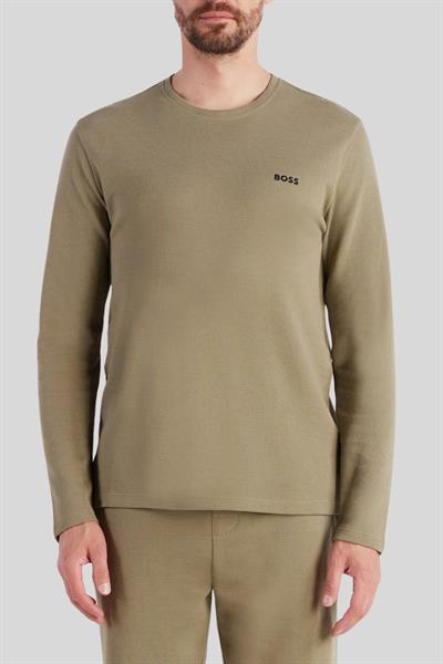 Boss Regular Fit Uzun Kollu Erkek Sweatshirt Haki 336