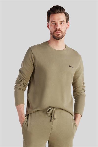 Boss Regular Fit Uzun Kollu Erkek Sweatshirt Haki 336