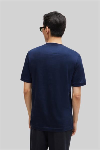 Boss Normal Kesim Yuvarlak Yaka Erkek T-Shirt Lacivert