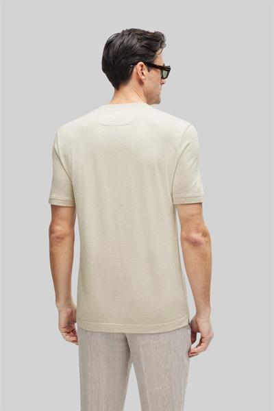 Boss Normal Kesim Yuvarlak Yaka Erkek T-Shirt Krem 271