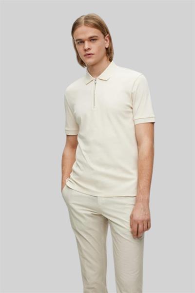 Boss Erkek Polo T-Shirt Krem 131