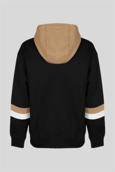 Boss Oversize Kapüşonlu Erkek Sweatshirt Siyah