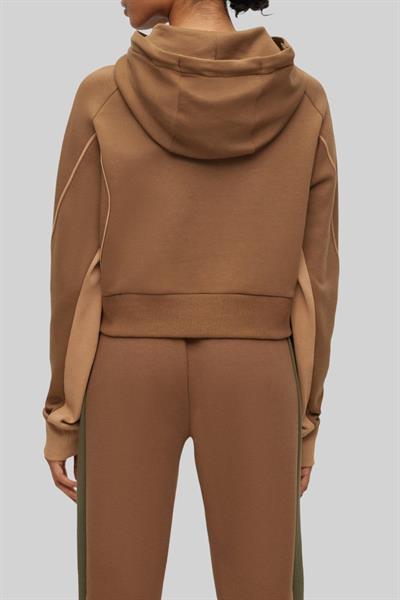 Boss Oversize Kapüşonlu Kadın Sweatshirt Kahverengi 220