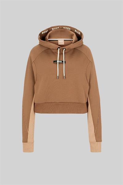 Boss Oversize Kapüşonlu Kadın Sweatshirt Kahverengi 220
