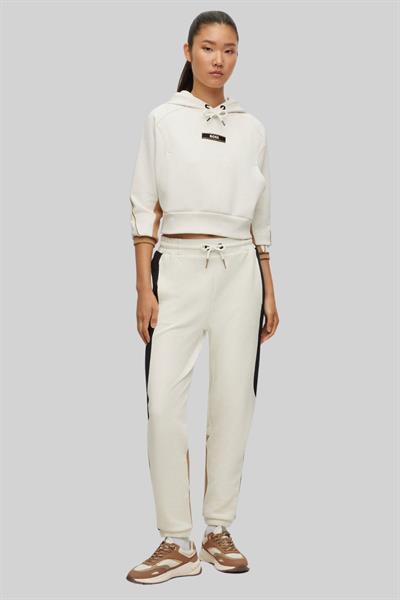 Boss Oversize Kapüşonlu Kadın Sweatshirt Beyaz 118