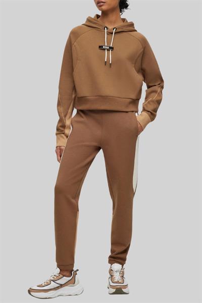 Boss Oversize Kapüşonlu Kadın Sweatshirt Kahverengi 220