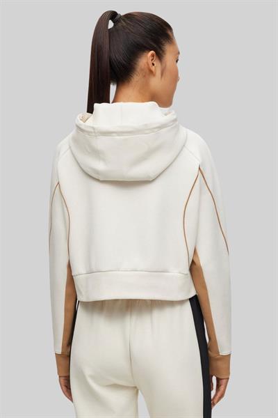 Boss Oversize Kapüşonlu Kadın Sweatshirt Beyaz 118