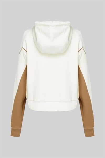 Boss Oversize Kapüşonlu Kadın Sweatshirt Beyaz 118