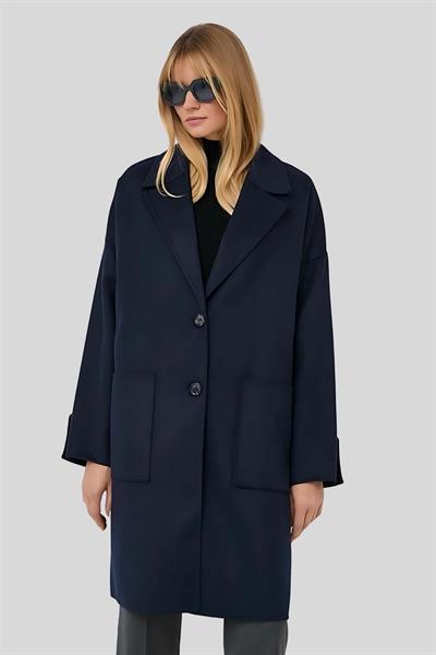 Boss Oversize Palto Cattina Lacivert 404