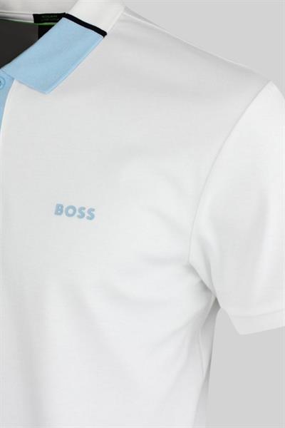 Boss Paddy Regular Fit Erkek Polo Yaka T-Shirt Beyaz 100