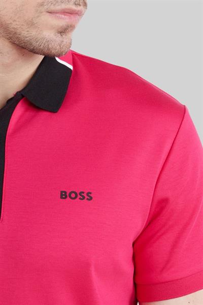 Boss Paddy Regular Fit Erkek Polo Yaka T-Shirt Pembe