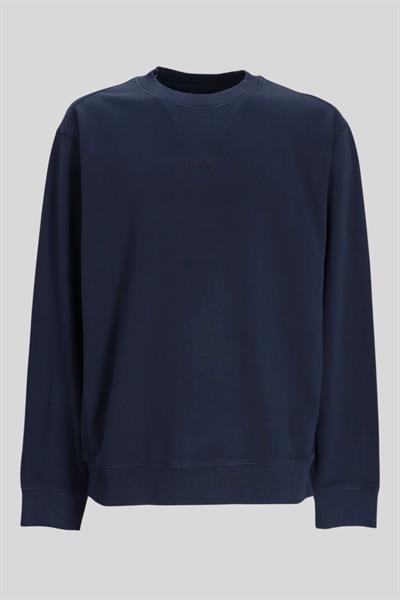 Boss Pamuklu Erkek Siyah Sweatshirt Lacivert 404