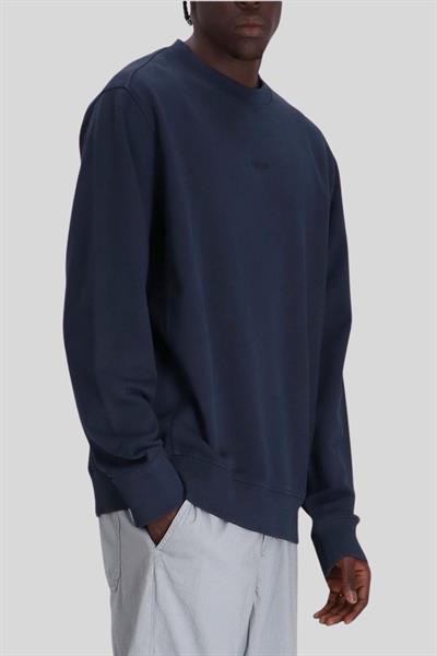 Boss Pamuklu Erkek Siyah Sweatshirt Lacivert 404