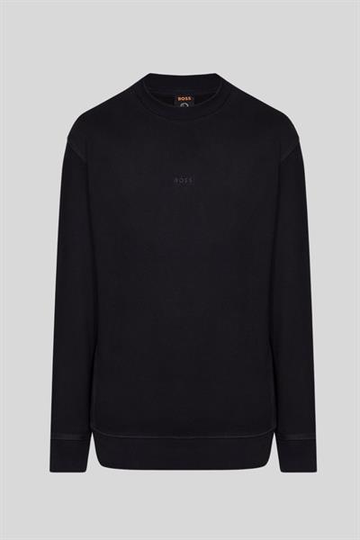 Boss Pamuklu Erkek Siyah Sweatshirt Siyah