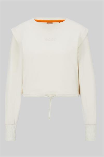 Boss Pamuklu Kadın Sweatshirt Beyaz 118