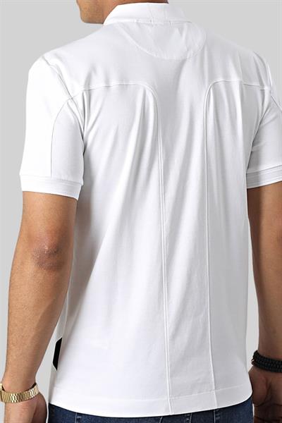 Boss Polo Yaka Erkek Beyaz T-Shirt Beyaz 100