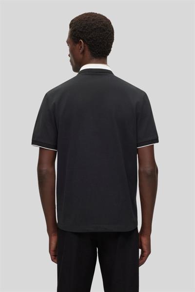 Boss Polo Yaka Erkek T-Shirt Siyah