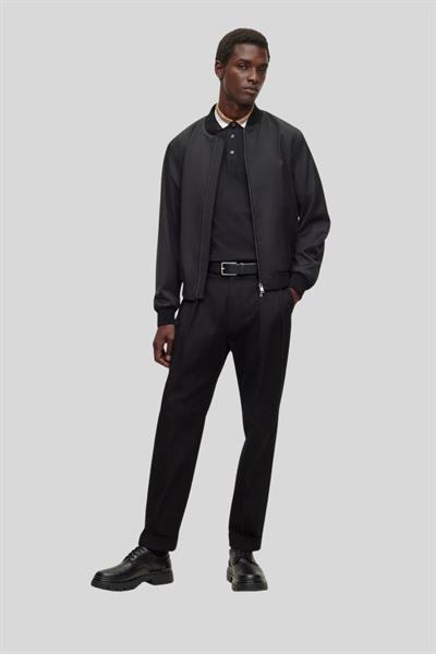 Boss Polo Yaka Erkek T-Shirt Siyah