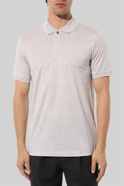 Boss Polo Yaka T-Shirt Gri 041