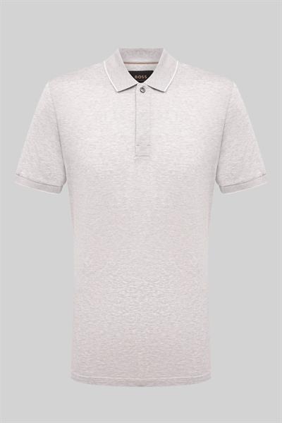 Boss Polo Yaka T-Shirt Gri 041