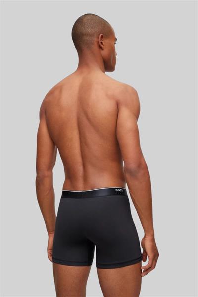 Boss Regular Fit 3Lü Erkek Boxer Siyah