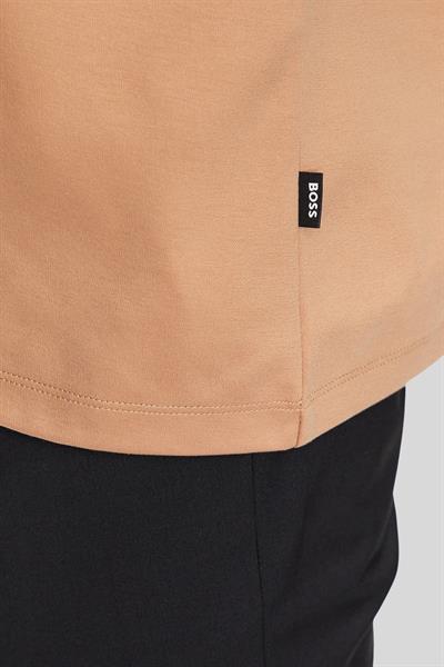 Boss Regular Fit Apaş Yaka Kısa Kol Erkek Gömlek Bej 260
