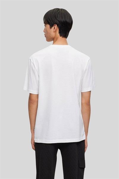 Boss Regular Fit Bisiklet Yaka Erkek Beyaz T-Shirt Beyaz 100