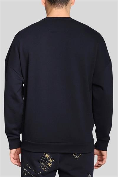 Boss Regular Fit Bisiklet Yaka Erkek Sweatshirt Mavi 402
