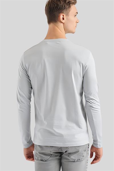 Boss Regular Fit Bisiklet Yaka Erkek Sweatshirt Gri 050