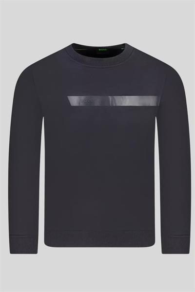 Boss Regular Fit Bisiklet Yaka Erkek Sweatshirt Mavi 402