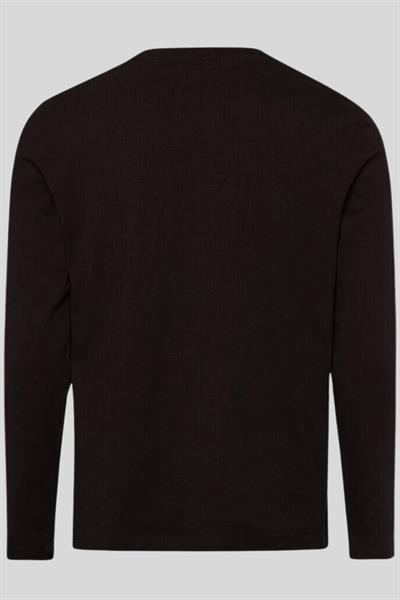 Boss Regular Fit Bisiklet Yaka Erkek Sweatshirt Siyah