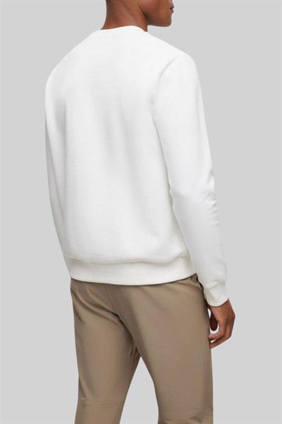 Boss Regular Fit Bisiklet Yaka Erkek Sweatshirt Beyaz 100