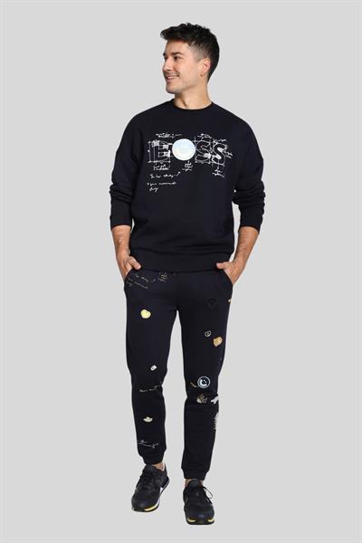 Boss Regular Fit Bisiklet Yaka Erkek Sweatshirt Mavi 402