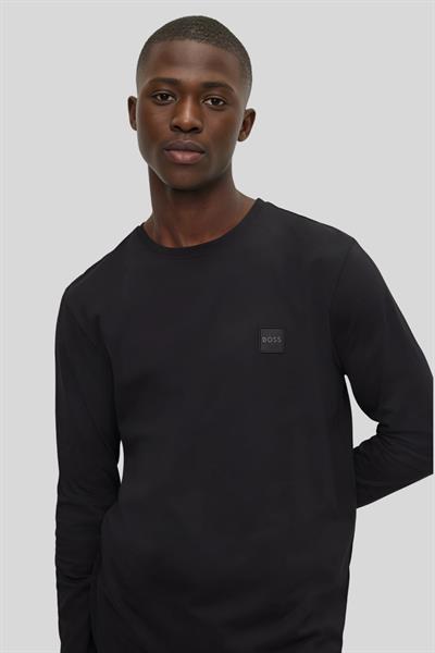 Boss Regular Fit Bisiklet Yaka Erkek Sweatshirt Siyah
