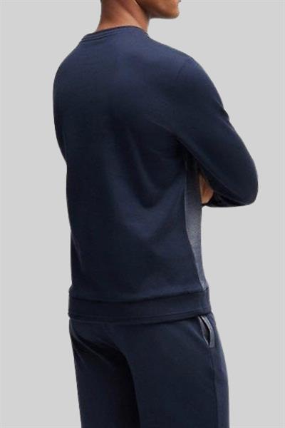 Boss Regular Fit Bisiklet Yaka Erkek Sweatshirt Lacivert 403