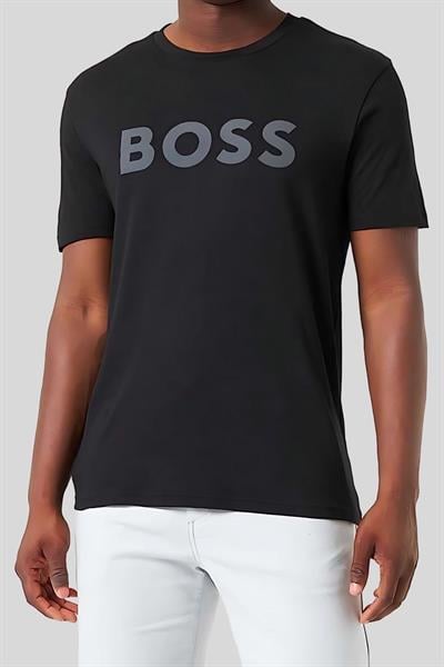 Boss Regular Fit Bisiklet Yaka Erkek T-Shirt Siyah 005