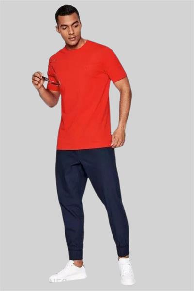 Boss Regular Fit  Bisiklet Yaka Erkek T-Shirt Kırmızı 628