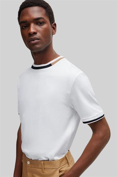 Boss Regular Fit Bisiklet Yaka Erkek T-Shirt Beyaz 100